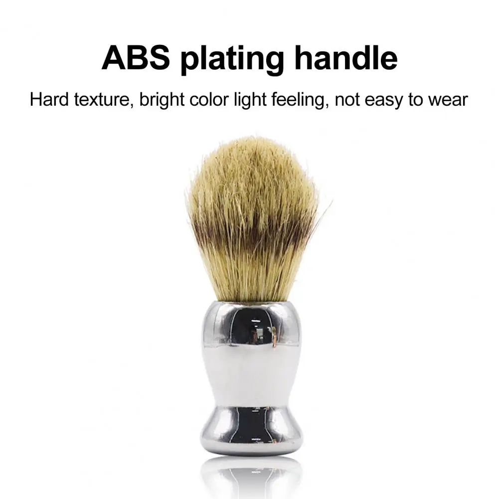 1 Set Shaving Brush Eco-friendly Male Facial Tools Beard Shaving Kit Densely Filled Easy Cleaning Hair Cleaning Brush