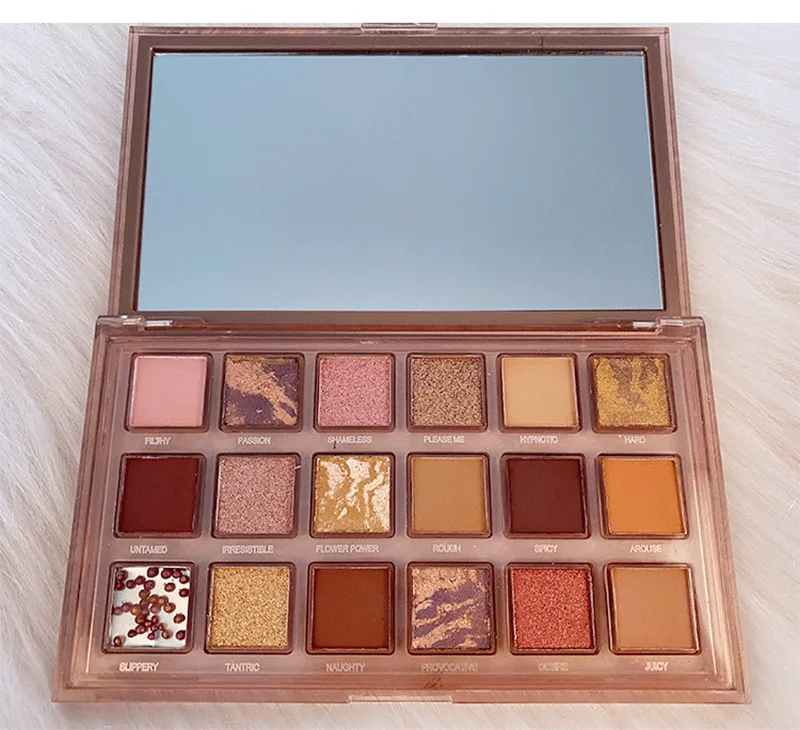 Paleta de sombras de ojos, paleta de maquillaje metálico, pigmento brillante mate, resistente al agua y al sudor