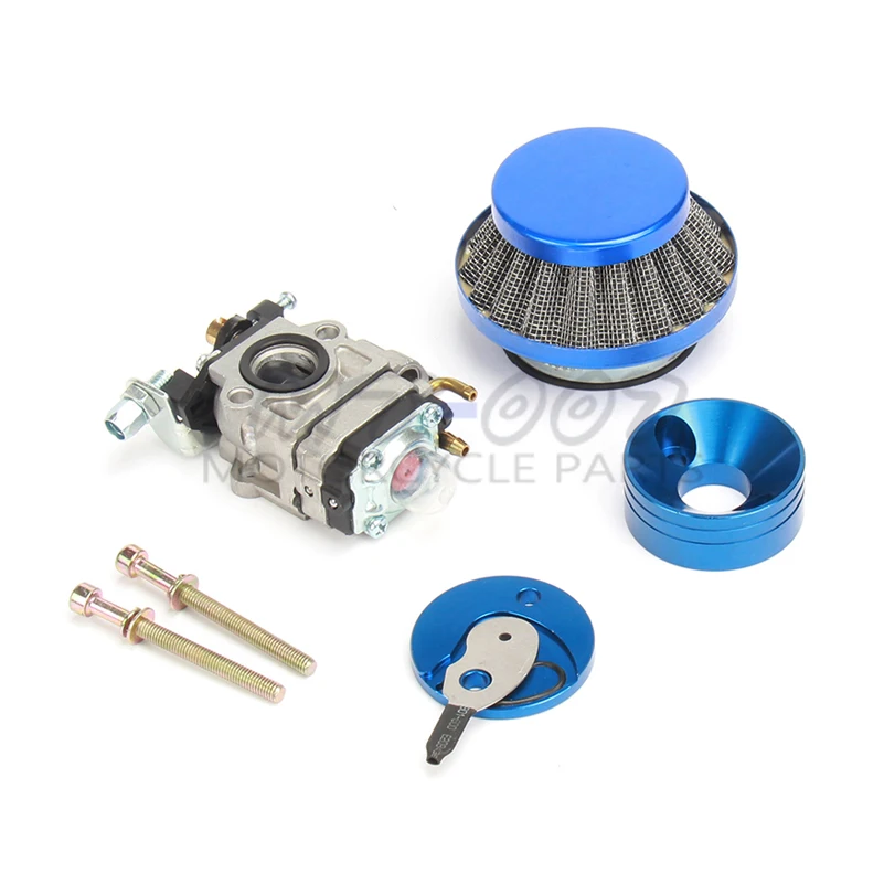 

5 colors Carburetor Kit Carb Air Filter Stack For 47cc 49cc Mini ATV Dirt Pocket Bike