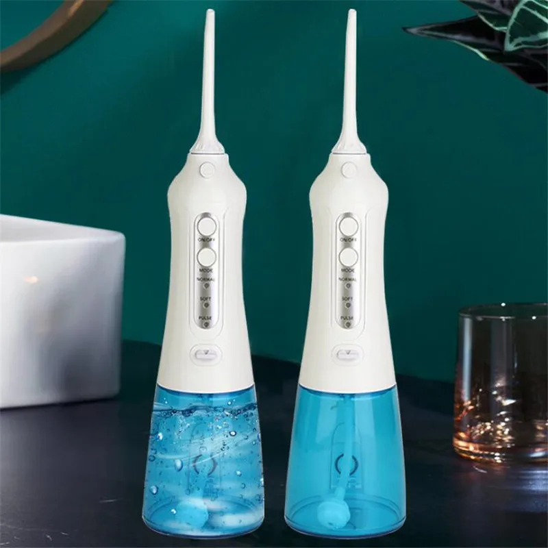 

Oral Irrigator Cordless Dental Water Flosser Waterproof IPX7 Portable Water Jet 300ML Water Tank Dental Care Teeth Cleaner