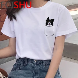 Camiseta de Shiba Inu para mujer, camisa de Bulldog Francés, Border Collie, Corgi, Pug, harajuku, kawaii, tumblr, ropa de verano