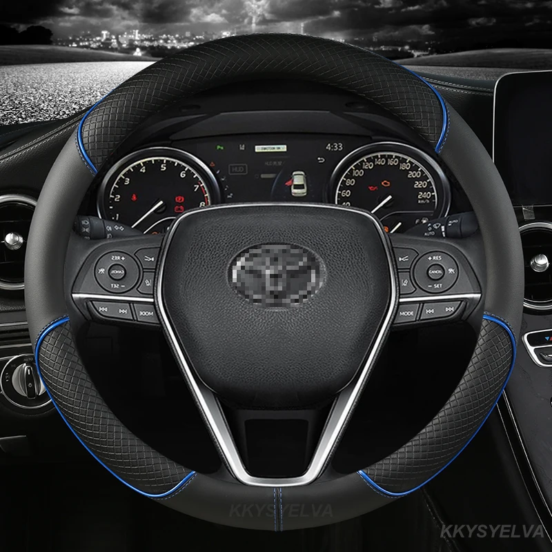 

Автомобильный чехол на руль 37 38 см 15 дюймов для Toyota Camry Corolla Axio Altis Rav4 4runner C-HR Fortuner Harrier Highlander Kluger
