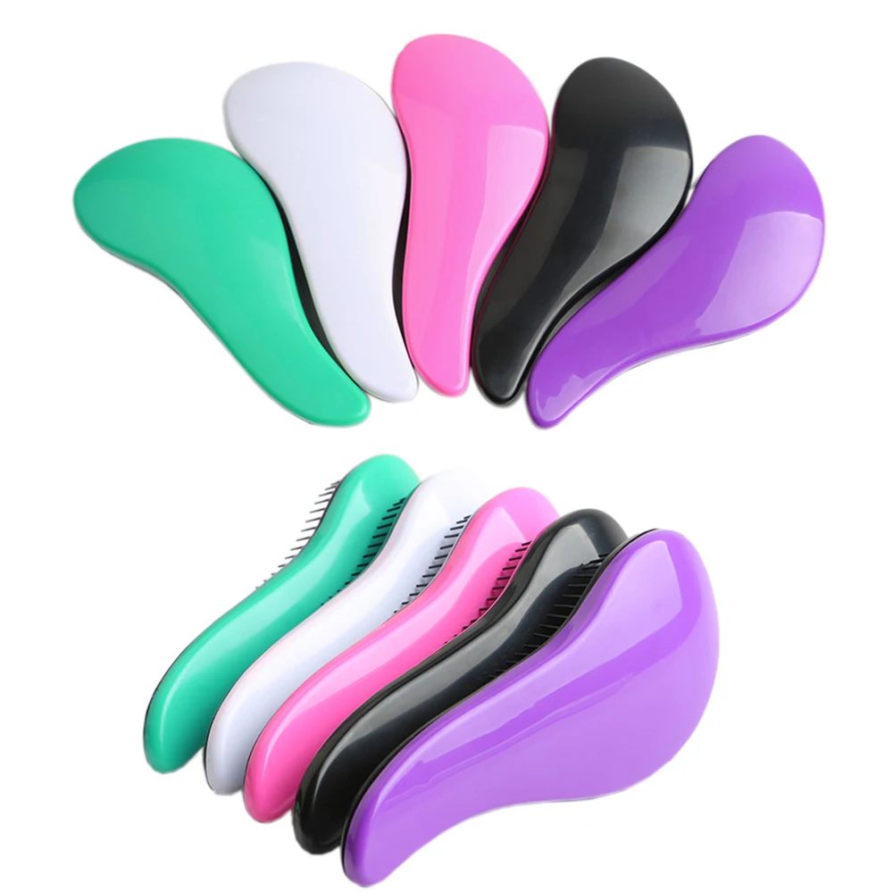 1PC Scalp Massage Hair Comb Magic Handle Anti Static Detangling Brush Portable Straight Curly Wet Hair brush Salon Styling Tools
