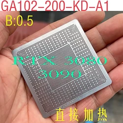 BGA Stencil For RTX 3080 3090 GA102-200-KD-A1 GA102-300-A1 GA102-875-A1 GA102-100-A1 GA102-225-A1 GA102-895-A1 GA102 Direct Heat