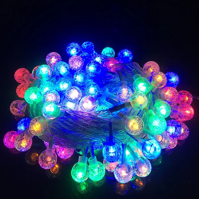 LED String lights with Gypsophila bubble ball Holiday lighting Fairy Garland Battery Indoor For Christmas Wedding Party Decors