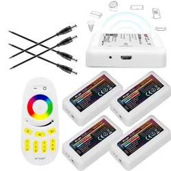 Milight WIFI WL-Box1 MiBoxer RF Touch Remote RGB LED Controller 2.4G Wireless 4-Zone RGB Controller For 2835 5050 RGB Led Strip