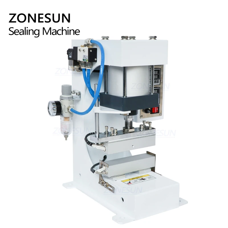 ZONESUN ZSP-890-G Pneumatic Heat Sealing Machine Sealing Machine Foil Kraft Paper Plastic Bag Sealer Packaging Machine