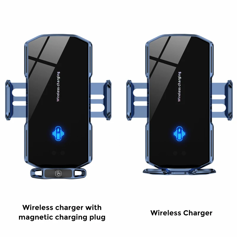 الذكية اللمس الاستشعار Type-c حامل سيارة وشاحن لاسلكي الأشعة تحت الحمراء الاستشعار 15 واط سيارة لاسلكية شاحن سيارة