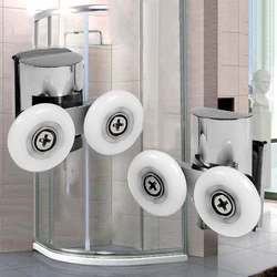 Runners Wheel Shower door Hardware Home Silver Slide roller Spare Supplies Top Upper/lower 23mm Bathroom Bottom