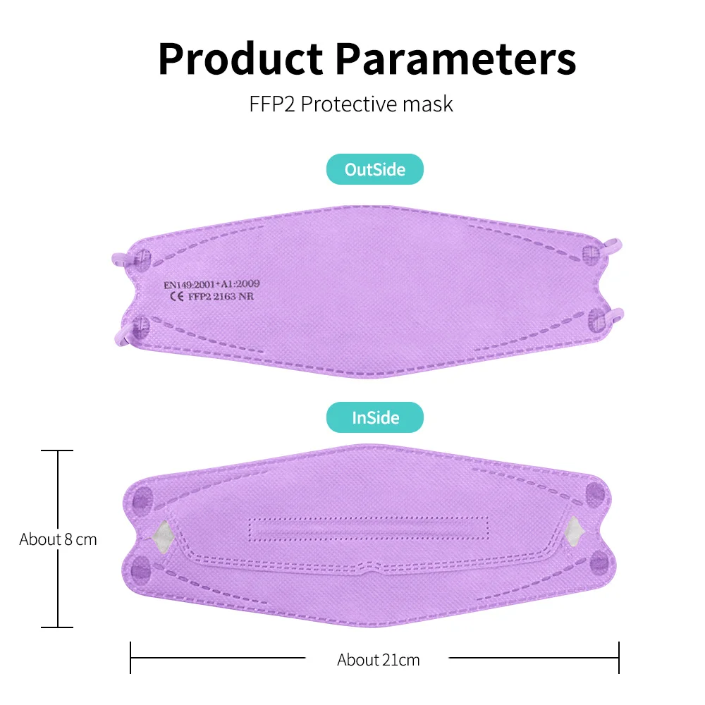 قناع الوجه KN95 Mascarillas Fpp2 homology ada Europa Fish ffp2masque ffp2 mascarillas Filtros قناع الوجه mascherina ffpp2 kn95