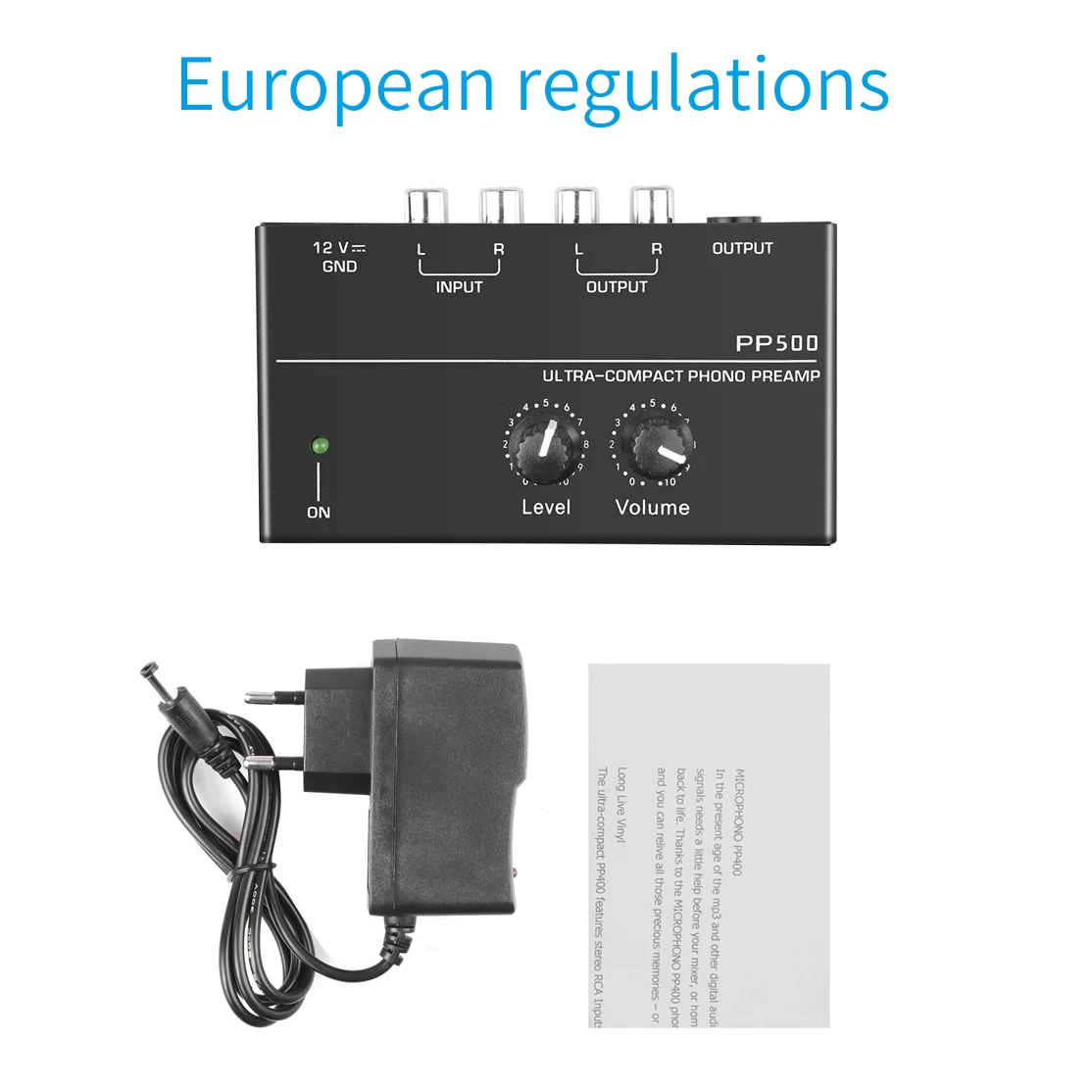 Audioverstärker, Phono-Vorverstärker, Vorverstärker, Vorverstärker mit Lautstärkeregelung, RCA-Eingang, Ausgang 1/4 Zoll TRS-Ausgang für Plattenspieler – Detail 11