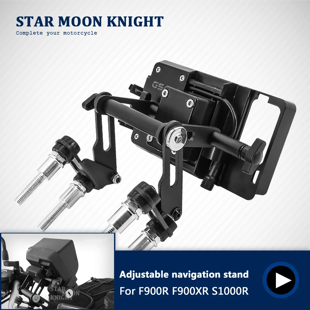 

Motorcycle Adjustable Extend Stand Holder Phone Mobile Phone GPS Plate Bracket For BMW F900R F900XR S1000R F900 R 2014 - 2019