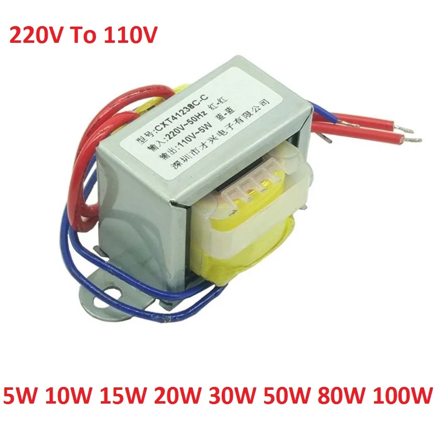 

5W 10W 15W 20W 30W 50W 100W Power Transformer Input AC 220V 50HZ Pure Copper Isolation Output AC 110V