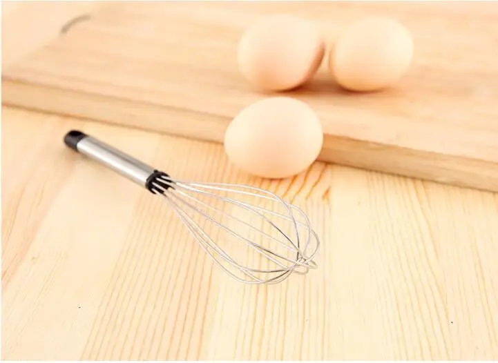 1PC Salon Hairdressing Tool Stainless Steel Handle Whisk Mixer Egg Beater Drink Whisk Mixer Foamer Kitchen Tools LF 258