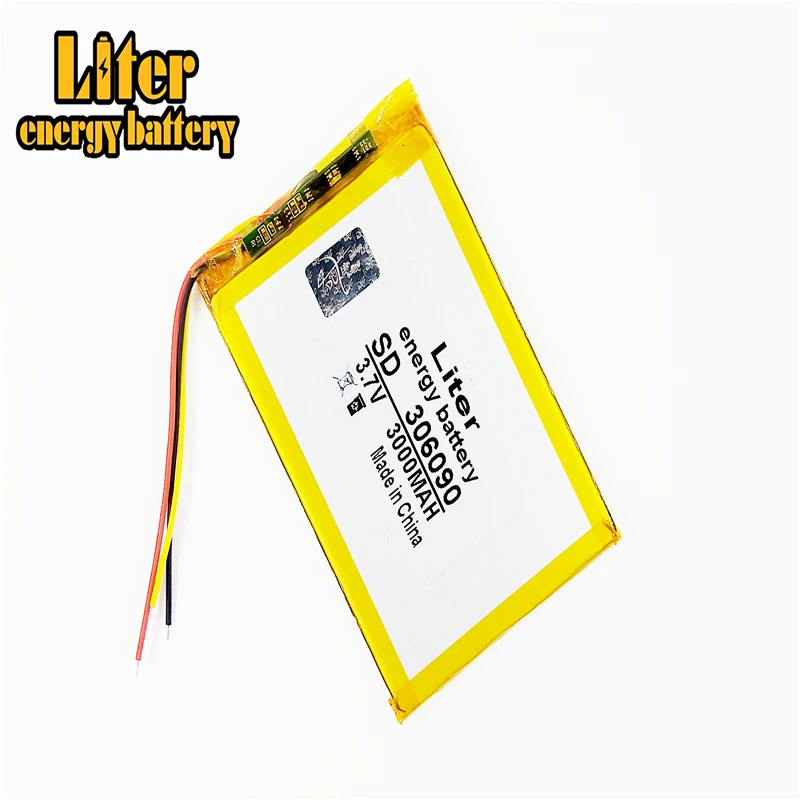 

3 line 3.7V / lithium polymer batteries 306090 / containing 3000mAh / 7 inch Tablet PC Universal Battery LI 286090