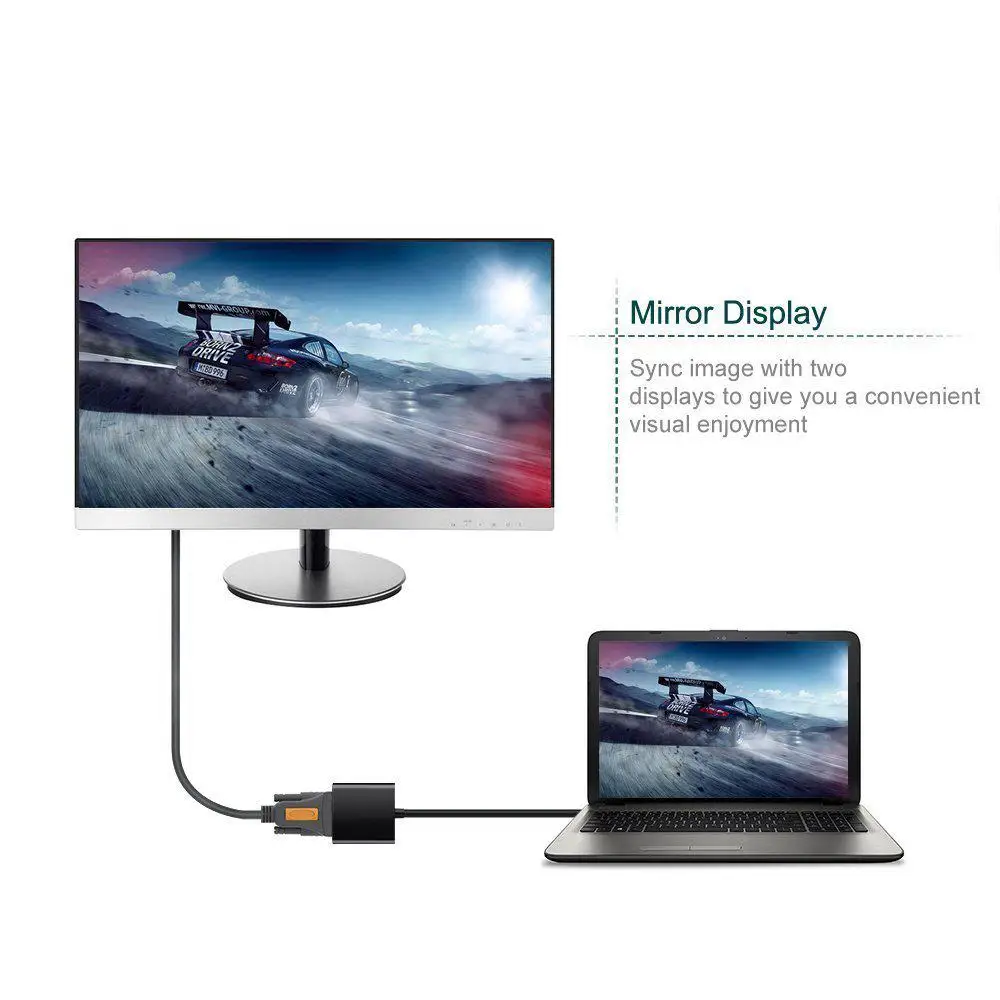 محول USB 3.0 إلى VGA ، بطاقة رسومات فيديو VGA ، كابل خارجي للكمبيوتر الشخصي والكمبيوتر المحمول