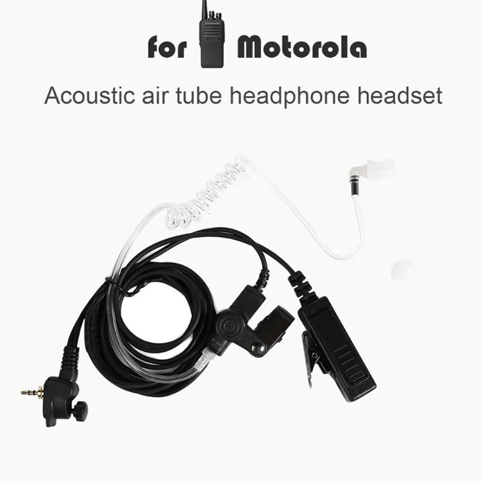 Наушники для Motorola Radio MTH850 MTP850, наушники с воздушной трубкой, наушники PTT для MTH600 MTH650 MTH800, гарнитура