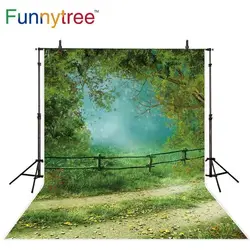 Funnytree photography backdrop forest tree fence nature spring forest background for photo street photo photophone photozone