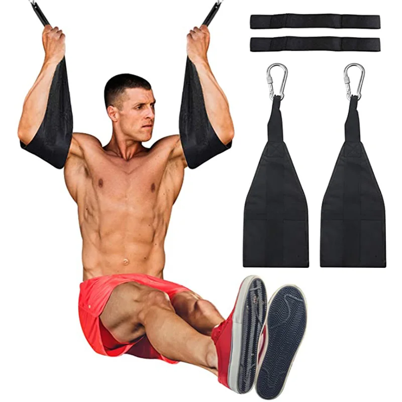 

Hanging Ab Straps Abdominal Muscle Building Arm Support Workout Pull Up Bar Attachment Fitness Exercise Gym Equipment Men Women