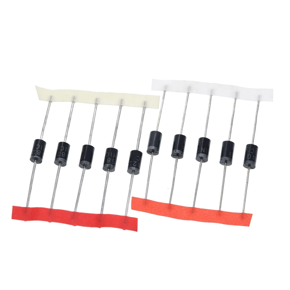 TZT 1 Packung 1N4148 1N4007 1N5819 1N5399 1N5408 1N5822 FR107 FR207, 8 Werte = 100 Stück – Detail 7