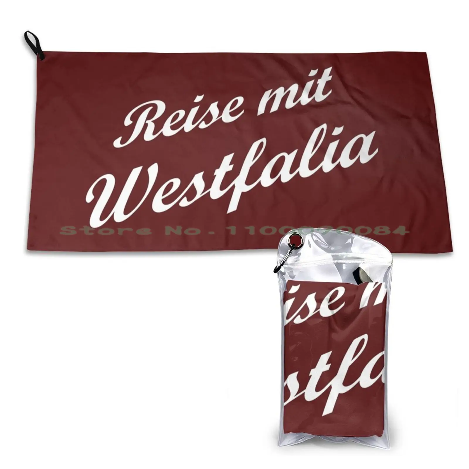 Reise Met Westfalia Vintage Anhanger Quick Dry Towel Gym Sports Bath Portable Superstore Cast Attention Shoppers Super Store