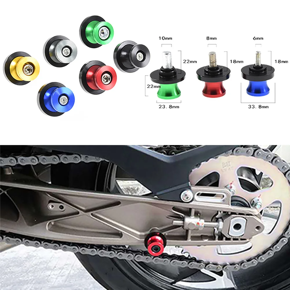 Motorcycle 10MM 6mm 8mm CNC Swingarm Spool Slider Stand Screws For Honda Yamaha Kawasaki Ninja 250 Suzuki GSXR Triumph S1000RR