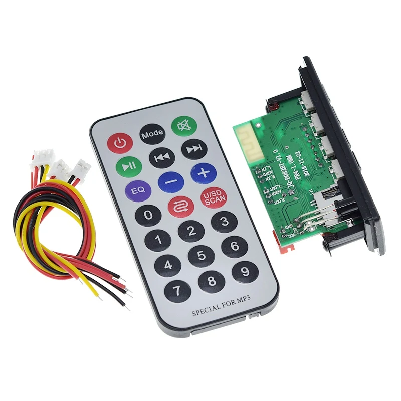 1/3PCS Auto Audio USB TF FM Radio Modul Drahtlose Bluetooth 5V 12V MP3 WMA Decoder Board MP3 Player mit Fernbedienung Für Auto – Detail 7