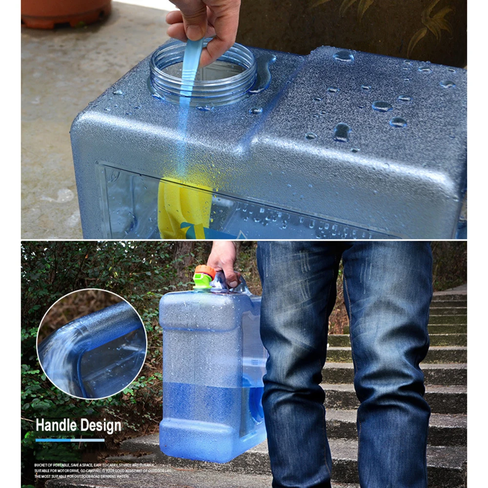 Desert&Fox 5L/8L/12L/15L/18L/20L/22L/25L PC Water Canister Food Grade Water Dispenser Car Washbasin with Faucet Traveling Hiking