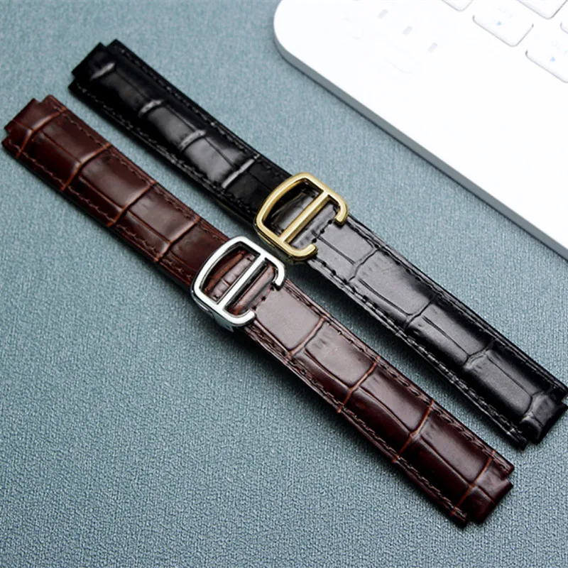 Genuine Leather 14*8mm 16*9mm 18*11mm 20*12mm 22*14mm Watchband Wristwatch Replacement Strap