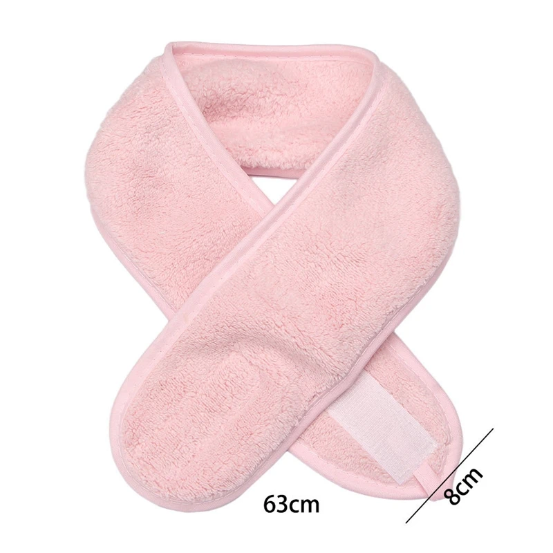 Women Girl Soft Toweling Adjustable Coral Fleece Hairband Makeup Bath Hairband Wash Face Hair Holder SPA Facial Hair Accessories