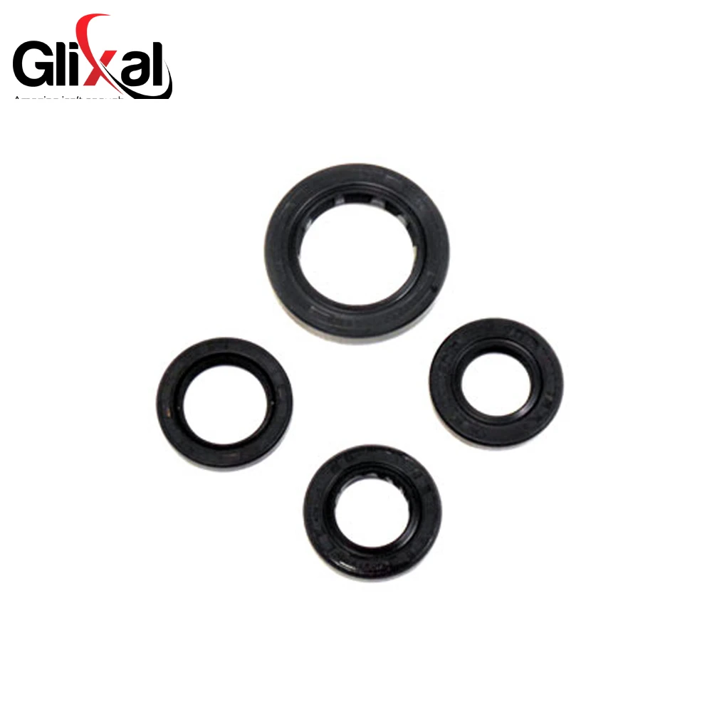 Glixal GY6 49cc 50cc Complete Engine Oil Seal Sets for 139QMB 139QMA Chinese Scooter Moped ATV Go-Kart