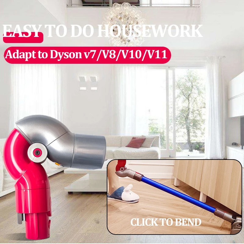 Dla Dyson V7 V8 V10 V11 części do czyszczenia próżniowego Quick Release Adapter o niskim zasięgu 970790-01 Adapter dolny do gospodarstwa domowego