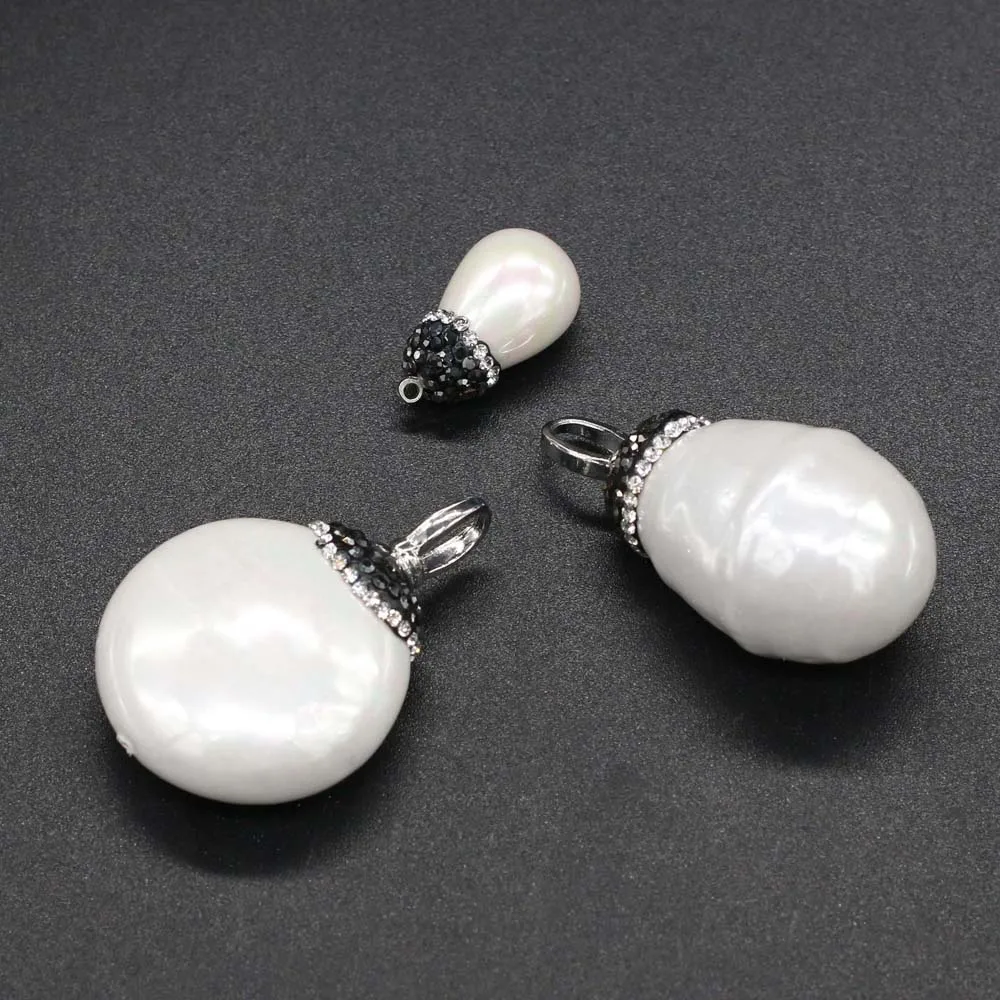 

Natural Shell Drop-shaped Pendant Women Gifts Exquisite charms for Jewelry Making DIY Necklace Bracelet Earring Accessories