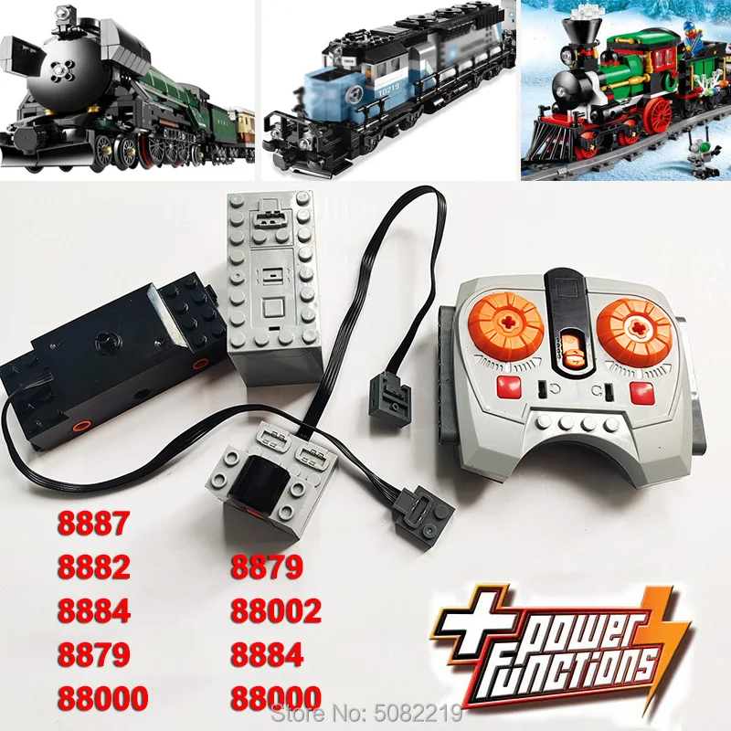 MOC Remote control 8879 8884 Motor 8882 Train Suit for 10219 10254 10194 75955 Building Block Bricks Power Function