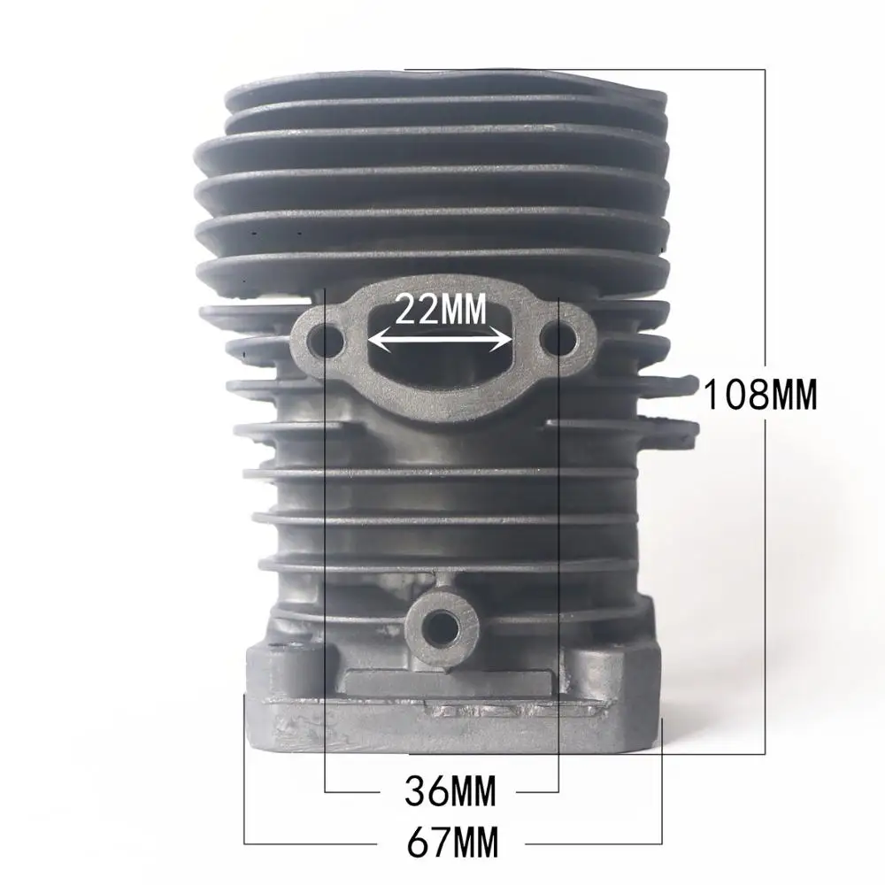 Imagem -04 - Cilindro e Pistão Assy para Parceiro 350 Motosserra 38 mm