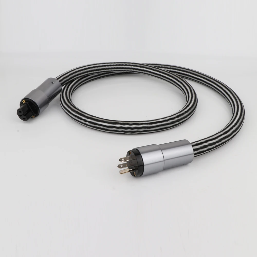 Pure OCC EU/US Power Cord Hifi American Standard Audio CD Amplifier Power Cables