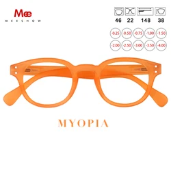 Meeshow Anti-blue light glasses women transprent blue light blocking glasses men myopia optical eyeglasses French Prescrition