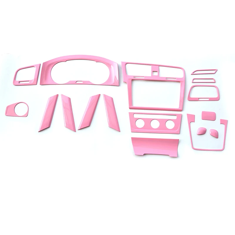 Car styling Interior Sport Cherry blossom powder Protection Stickers For VW Volkswagen Golf 7 7.5 MK7 GTI 7.5rline Accessories