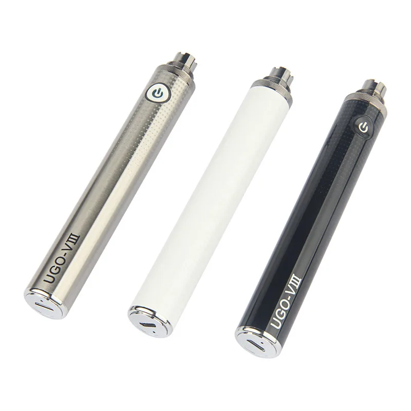 510 Thread Micro USB Evod Pass Through Charger Electronic Cigarette 1300mAh UGO V3 V III EGO T Battery for Vape Atomizer