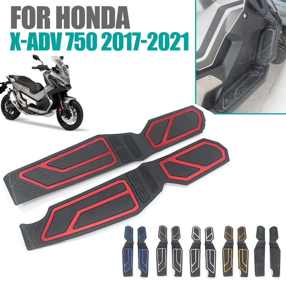 

For HONDA X-ADV 750 XADV750 XADV ADV750 2017 - 2021 Motorcycle Footrest Foot Pad Pedal Footboard Plate Guard Footpad Accessories