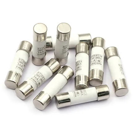 

20pcs/lot R015 Fuse ro15 ceramic fuse tube 10x38 RT18 0.5A 1A 2A 3A 5A 6A 10A 32A 10mm*38mm Electrical Equipment Supplies