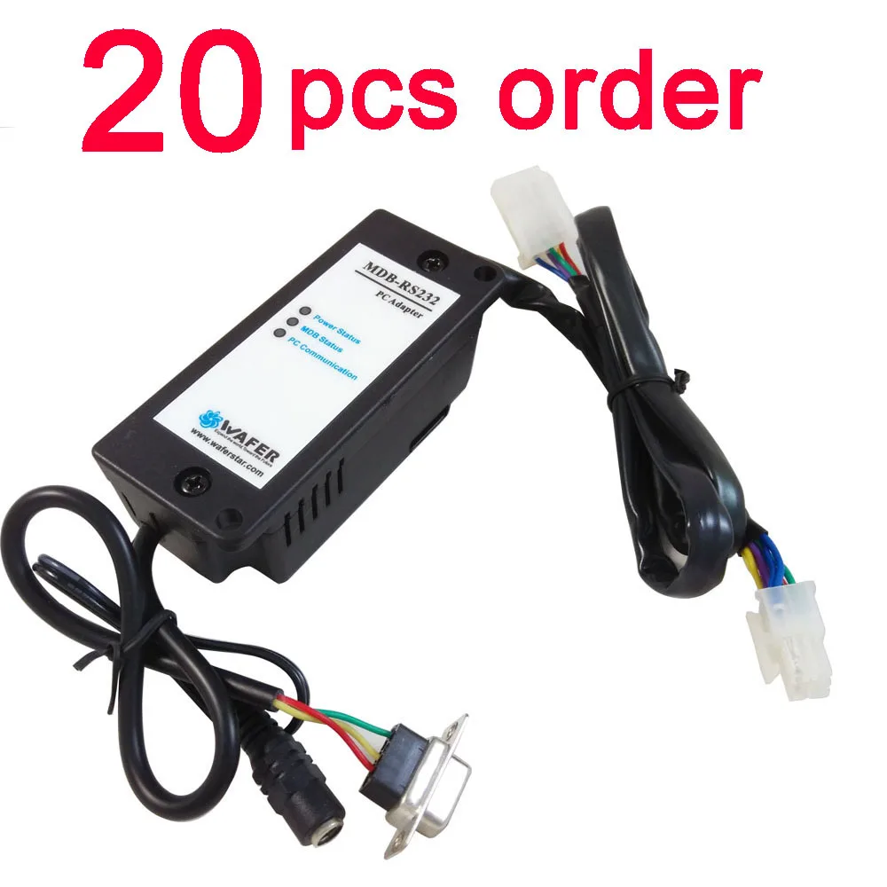 

20 pcs Lot free shipping with DHL order MDB-RS232 adapter box to convert the MDB bill acceptor data to PC RS232