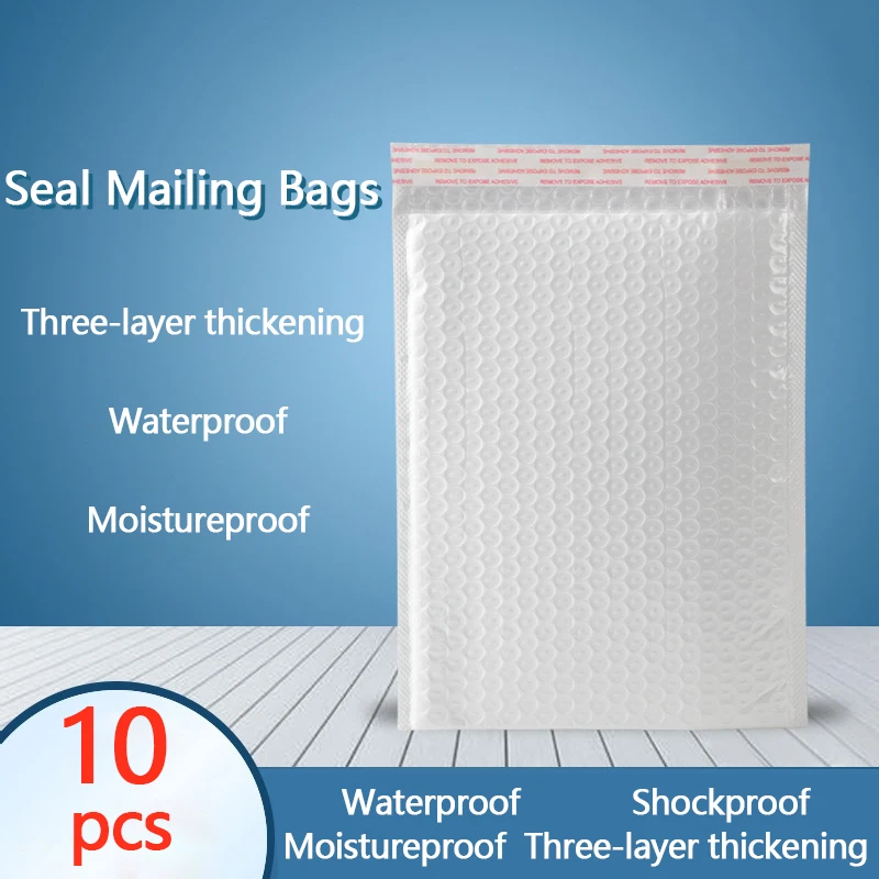 10pcs Bubble Mailer Self Seal Padded Envelopes Foam Envelope Bags Self Seal Mailers Padded Shipping Envelopes Bubble Mailing Bag