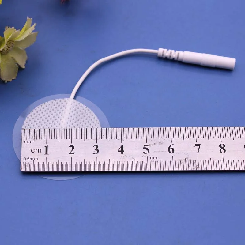 10PCS Tens EMS Acupuncture body massager Digital Therapy Machine Round 30mm replacement Electrode Pads/patches Non-woven