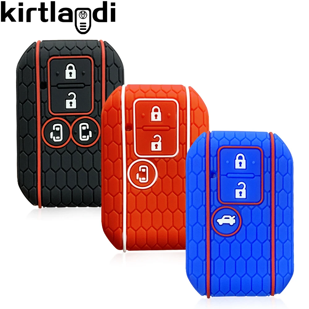 Silicone Car Key Cover For Suzuki Sierra Jimny Swift Embona Spacia Wagon Ertiga Remote Key Case Key Holder Car Accessories