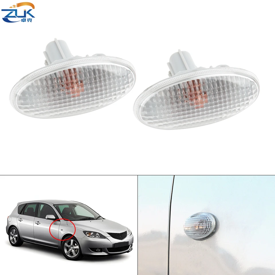 ZUK Car Side Fender Blinker Turn Signal Repeater Light Marker Lamp For MAZDA 2 3 5 6 MPV OEM:GJ67-54-120