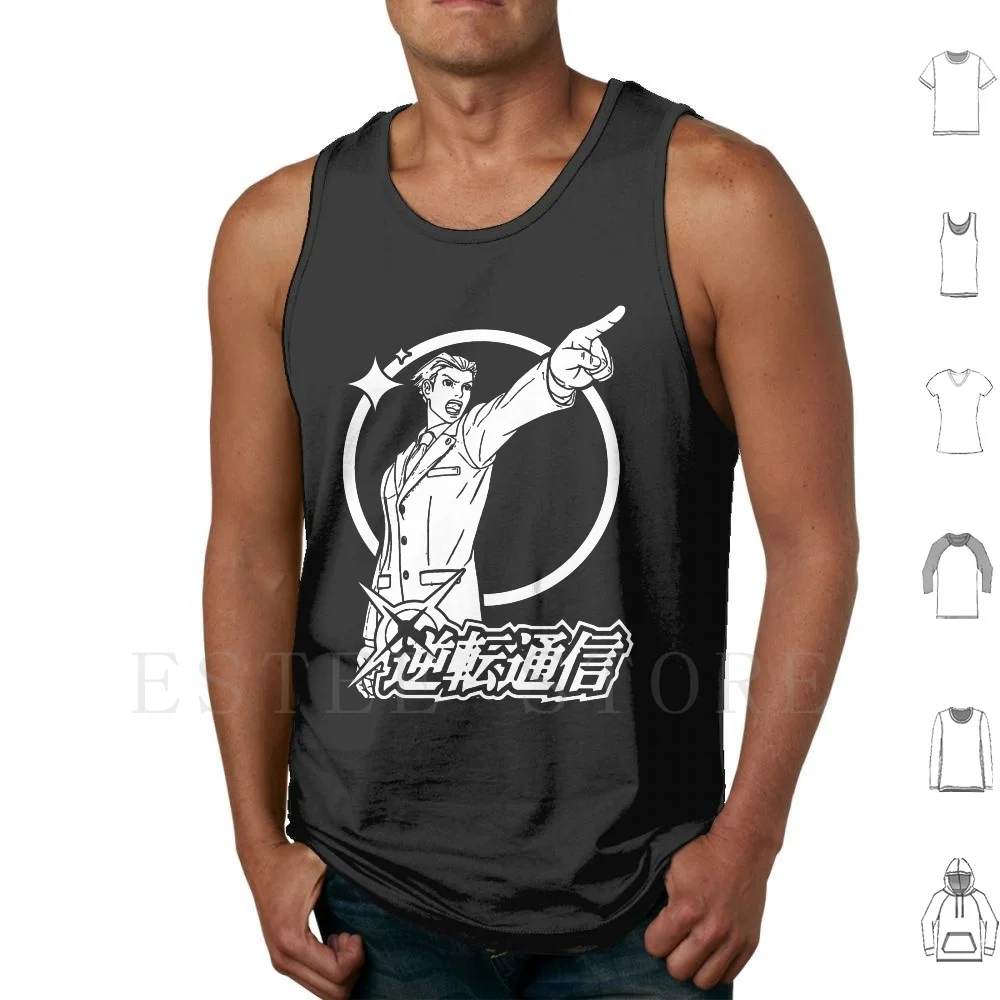 Camisetas sin mangas Chaleco sin mangas Apollo Justice Phoenix Wright Gaming Retro Videojuegos Nes Famicom