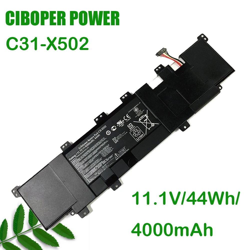 

CP Laptop Battery C31-X502 11.1V 44Wh/4000mAh For X502 X502C X502CA For Ultrabook S500C S500CA PU500C PU500C