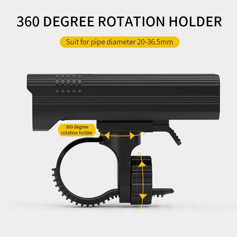 Lampu Sepeda Built-In 10000MAh USB Isi Ulang Lampu Belakang 10000LM 8T6 Lampu Depan Sepeda Senter Bersepeda MTB Lampu Depan