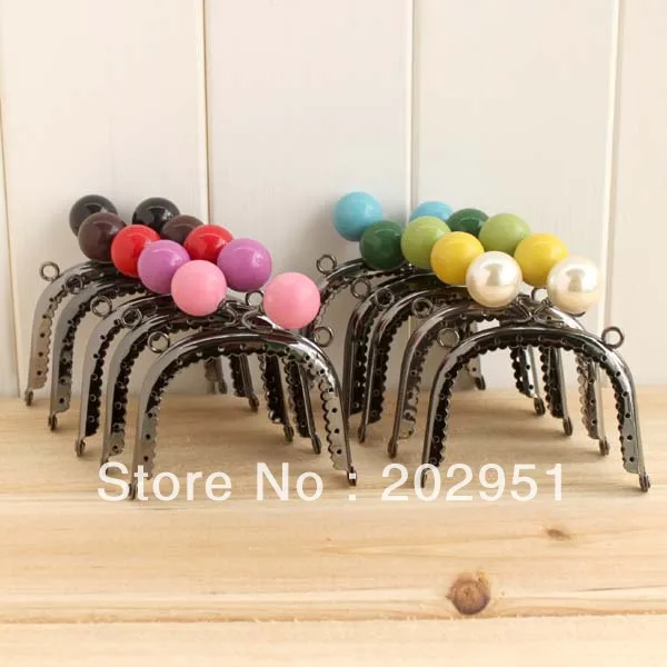 1PCS 26cm Antique Bronze M Shape Embossed Candy Bead Big Metal Purse Frame Bag Kiss Clasp Handle DIY Accessories